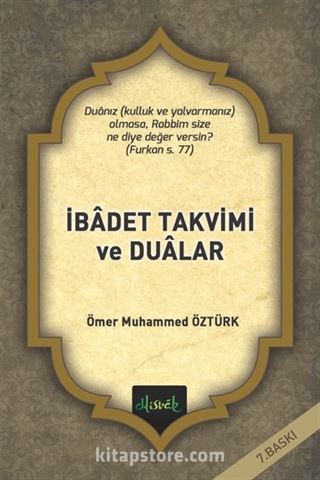 İbadet Takvimi ve Dualar (karton kapak)