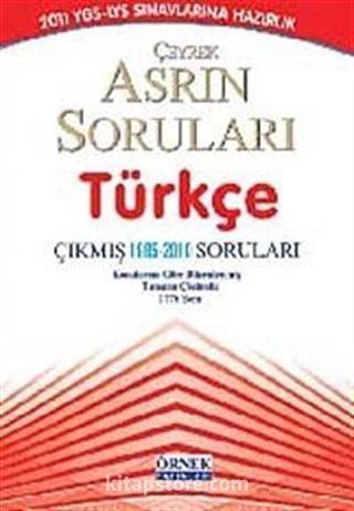 YGS-LYS Sınavlarına Hazırlık Çeyrek Asrın Soruları Türkçe Çıkmış Soruları