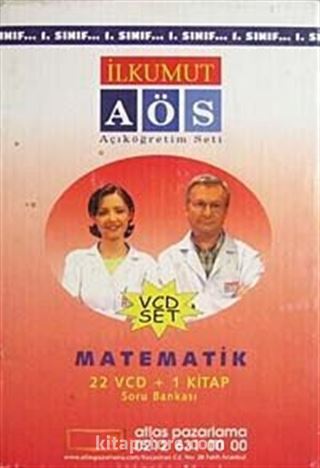 AÖS (Açıköğretim Seti) 1.Sınıf Matematik 22 VCD + 1 Kitap Soru Bankası