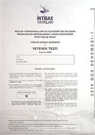 DGS Yetenek Testi / Kasım 2009