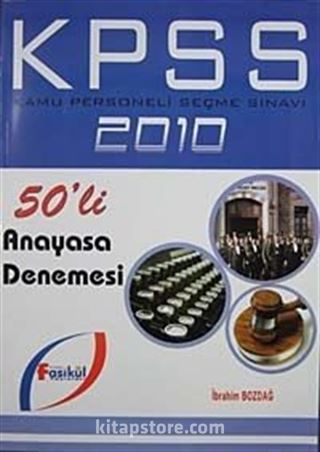 2010 Kpss 50'li Anayasa Denemesi