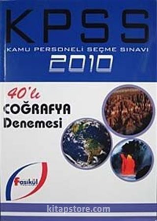 2010 Kpss 40'lı Coğrafya Denemesi