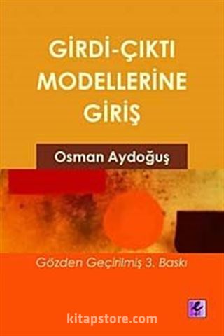 Girdi Çıktı Modellerine Gİriş