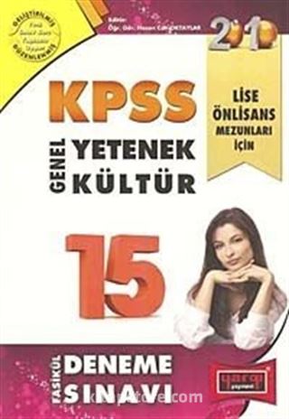 2010 KPSS Lise / Önlisans Genel Yetenek Genel Kültür 15 Fasikül Deneme