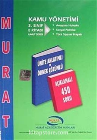 3. Sınıf E Kitabı Kamu Yönetimi