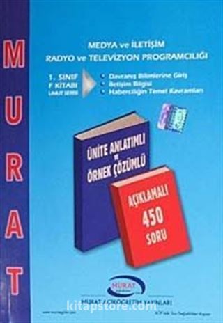 1. Sınıf F Kitabı Medya ve İletişim Radyo ve Televizyon Programcılığı