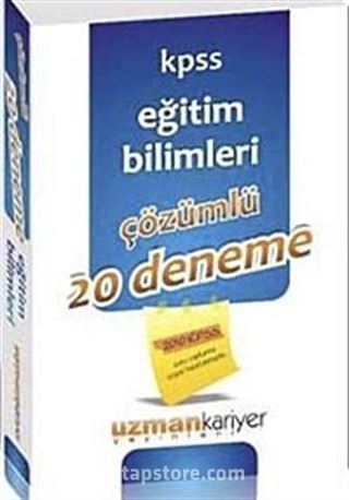 KPSS Eğitim Bilimleri 20 Deneme