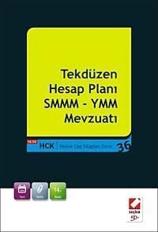 Tekdüzen Hesap Planı SMMM - YMM Mevzuatı (Hukuk Cep Kitapları 36)