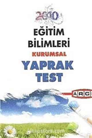 2010 Eğitim Bilimleri Kurumsal Yaprak Test