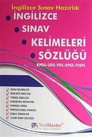 İngilizce Sınav Kelimeleri Sözlüğü