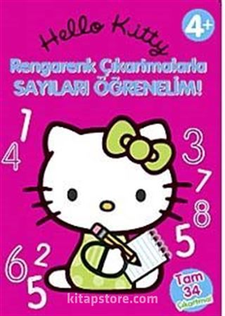 Hello Kitty Rengarenk Çıkartmalarla Sayıları Öğrenelim