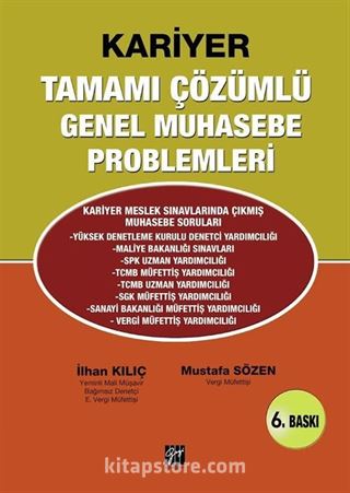 Kariyer Tamamı Çözümlü Genel Muhasebe Problemleri