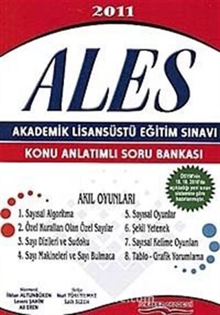 2011 Ales Akademik Lisansüstü Eğitim Sınavı Konu Anlatımlı Soru Bankası