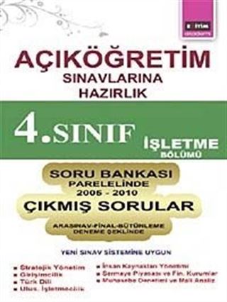 Açıköğretim Sınavlarına Hazırlık 4 .Sınıf İşletme Bölümü