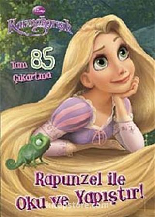 Rapunzel İle Oku ve Yapıştır (Tam 85 Çıkartma)