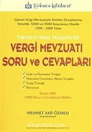 Yeminli Mali Müşavirlik Vergi Mevzuatı Soru Ve Cevapları