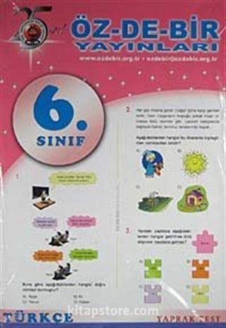 6. Sınıf Türkçe Yaprak Test