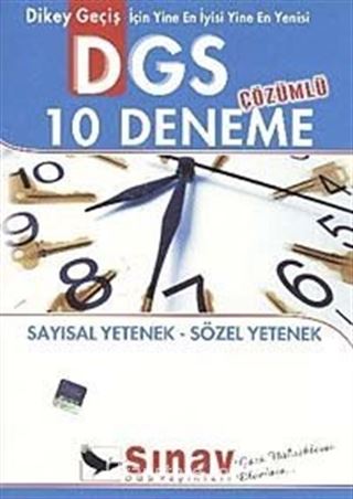 DGS Çözümlü 10 Deneme (Sayısal Yetenek-Sözel Yetenek)