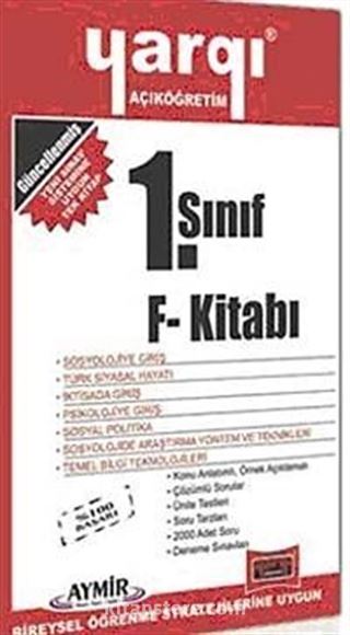 AÖF 1. Sınıf F Kitabı