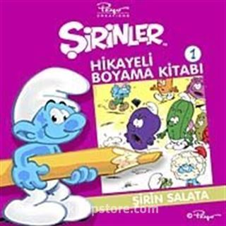 Şirinler Hikayeli Boyama Kitabı 1 / Şirin Salata