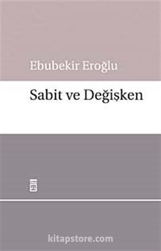 Sabit ve Değişken