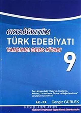 Ortaöğretim Türk Edebiyatı Yardımcı Ders Kitabı-9