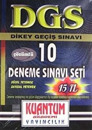 DGS Çözümlü 10 Deneme Sınavı