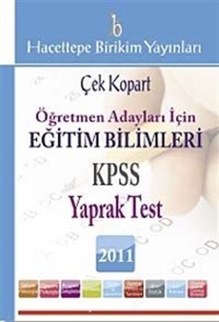 2011 KPSS Eğitim Bilimleri Yaprak Test Çek Kopart