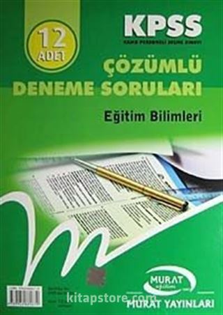 KPSS Çözümlü Deneme Soruları Eğitim Bilimleri 12 Adet