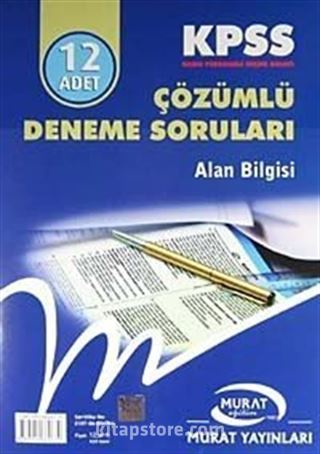 KPSS Çözümlü Deneme Soruları Alan Bilgisi 12 Adet