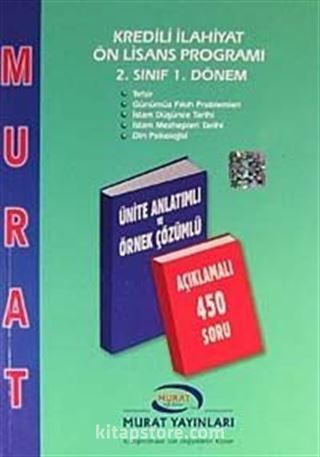 2. Sınıf 1. Dönem Kredili İlahiyat Ön Lisans Programı