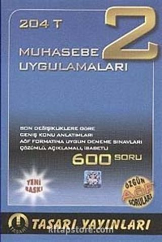 Muhasebe Uygulamaları-2 (204 T)