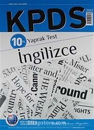 2012 KPDS İngilizce Yaprak Test