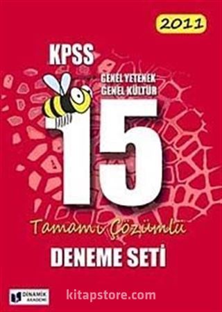 2011 KPSS Genel Yetenek-Genel Kültür 15 Deneme Tamamı Çözümlü Deneme Seti