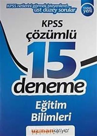 Eğitim Bilimleri KPSS Çözümlü 15 Deneme