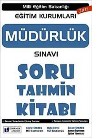 2011 Müdürlük Sınavı Soru Tahmin Kitabı