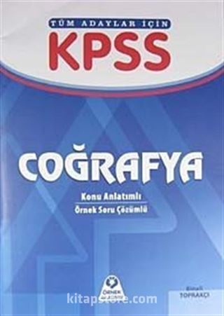 KPSS Coğrafya / Konu Anlatımlı - Örnek Soru Çözümlü