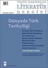 Türkiye Araştırmaları Literatür Dergisi Bahar 2010(cilt8 Sayı: 15)