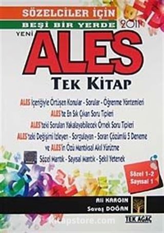 Ales Tek Kitap Sözelciler İçin Üçlü Set