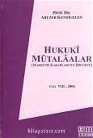 Cilt 8 Hukuki Mütalaalar / 2006