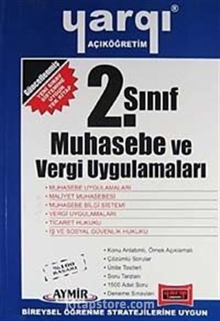 Açıköğretim 2. Sınıf Muhasebe ve Vergi Uygulamaları