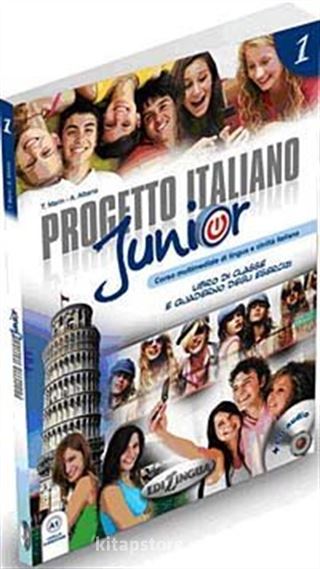 Progetto Italiano Junior 1 (Ders Kitabı ve Çalışma Kitabı +CD) İtalyanca Temel Seviye