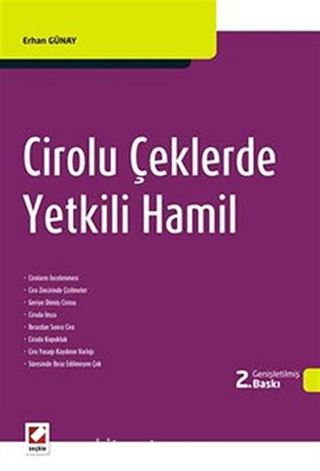 Cirolu Çeklerde Yetkili Hamil