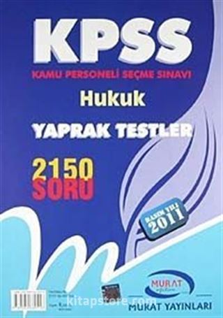 KPSS Hukuk Yaprak Testler (2150 Soru)