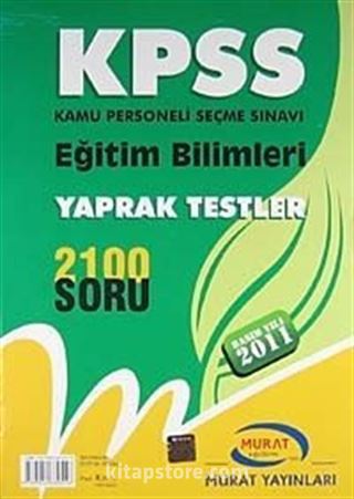 KPSS Eğitim Bilimleri Yaprak Testler (2100 Soru)