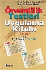 Önemlilik Testleri Uygulama Kitabı