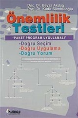 Önemlilik Testleri / Paket Program Uygulamalı