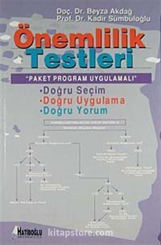 Önemlilik Testleri / Paket Program Uygulamalı