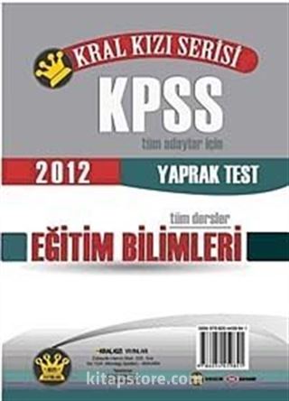 2012 Kral Kızı Serisi Eğitim Bilimleri Yaprak Test