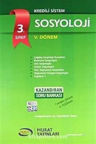 3. Sınıf Kredili Sistem Sosyoloji V. Dönem